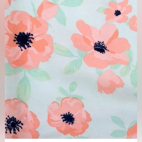 Baby Essentials Newborn Floral Gown & Headband Set - Teal/Pink 0-3M NWT - Picture 3 of 13